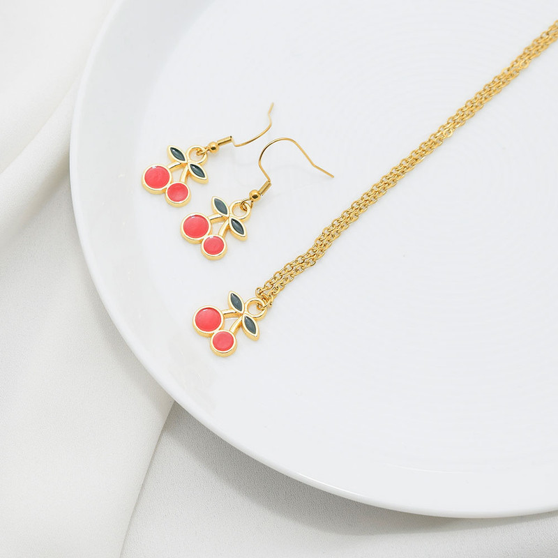 نیم ست دخترانه دلنار گالری مدل آلبالو فانتزی