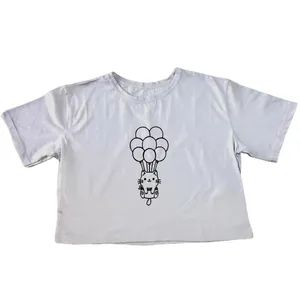 کراپ تاپ آستین کوتاه زنانه مدل کیتی