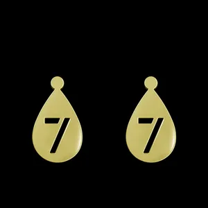 گوشواره طلا 18 عیار زنانه مدوپد مدل عدد 7 کد GA1-12825