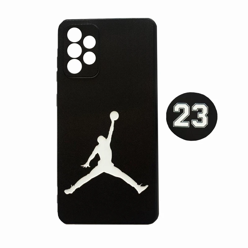 کاور مدل JORDAN72 مناسب برای گوشی موبایل سامسونگ Galaxy A72 به همراه پایه نگهدارنده