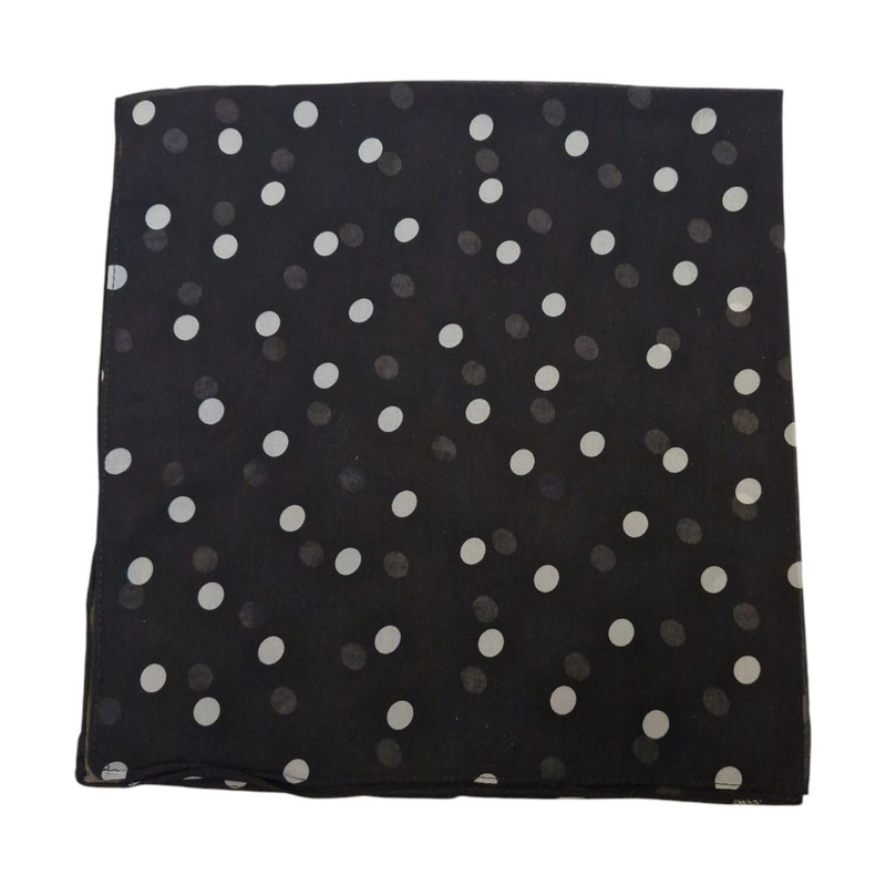 مینی اسکارف زنانه مدل حریر خال خال ریز