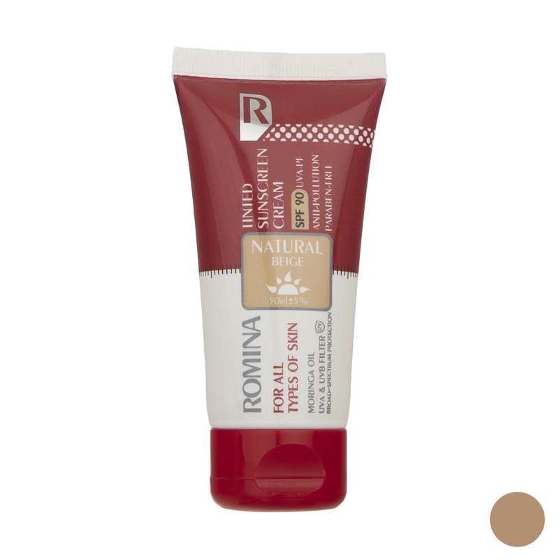 کرم ضد آفتاب رومینا مدل Natural Beige-90 حجم 50 میلی لیتر کرم ضد آفتاب رومینا مدل Natural Beige-90 حجم 50 میلی لیتر