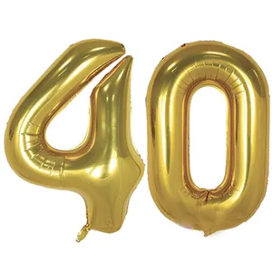 بادکنک فویلی پارتی لند تهران طرح عدد چهل کد forty40 بسته 2 عددی