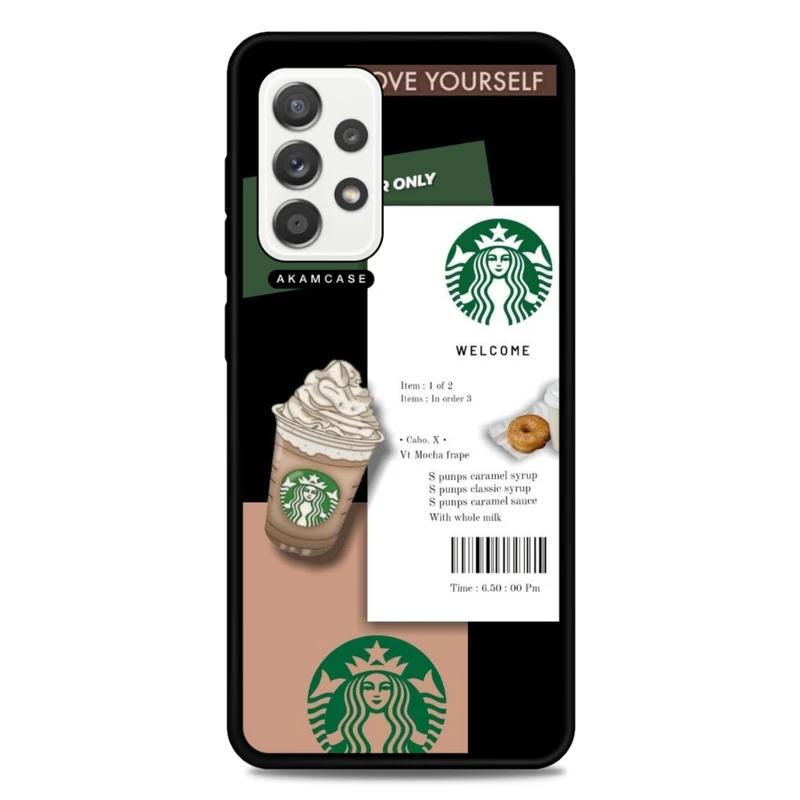 کاور آکام مدل AMCWSGA52-STARBUCKS10 مناسب برای گوشی موبایل سامسونگ Galaxy A52