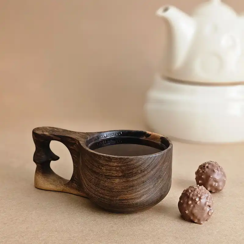 لیوان چوبی مدل کوکسا کد KC-305