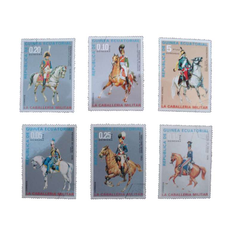 تمبر یادگاری مدل اسب کد DS1542 مجموعه 6عددی