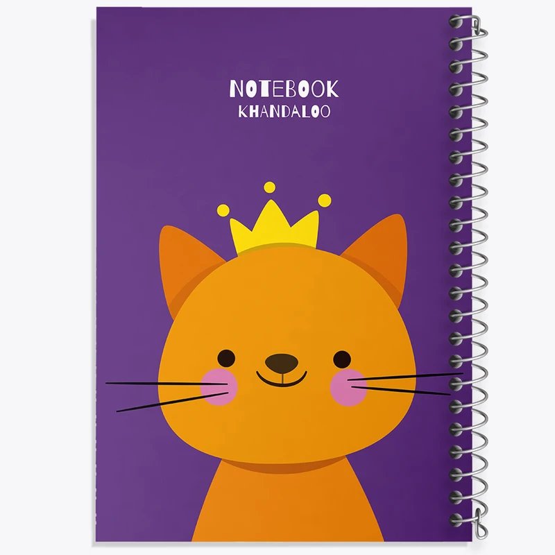 دفتر مشق 50 برگ خندالو طرح گربه کیوت کد N1529