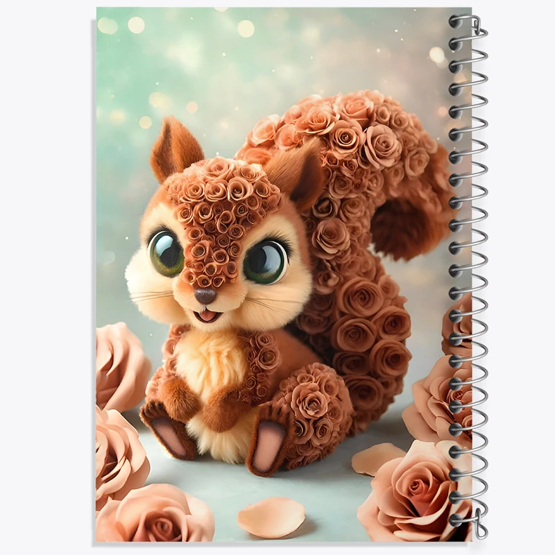 دفتر مشق 100 برگ خندالو طرح سنجاب بانمک کد F7522