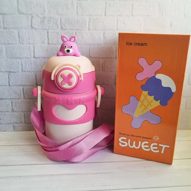 قمقه کودک مدل sweet طرح ضربدر گنجایش 0.5 لیتر