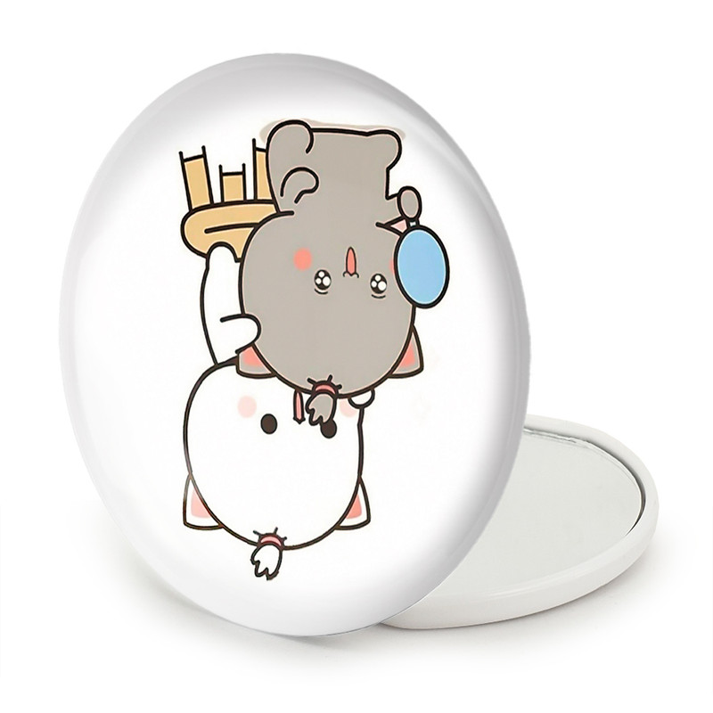 آینه جیبی خندالو طرح گربه های بامزه مدل تاشو کد 22033