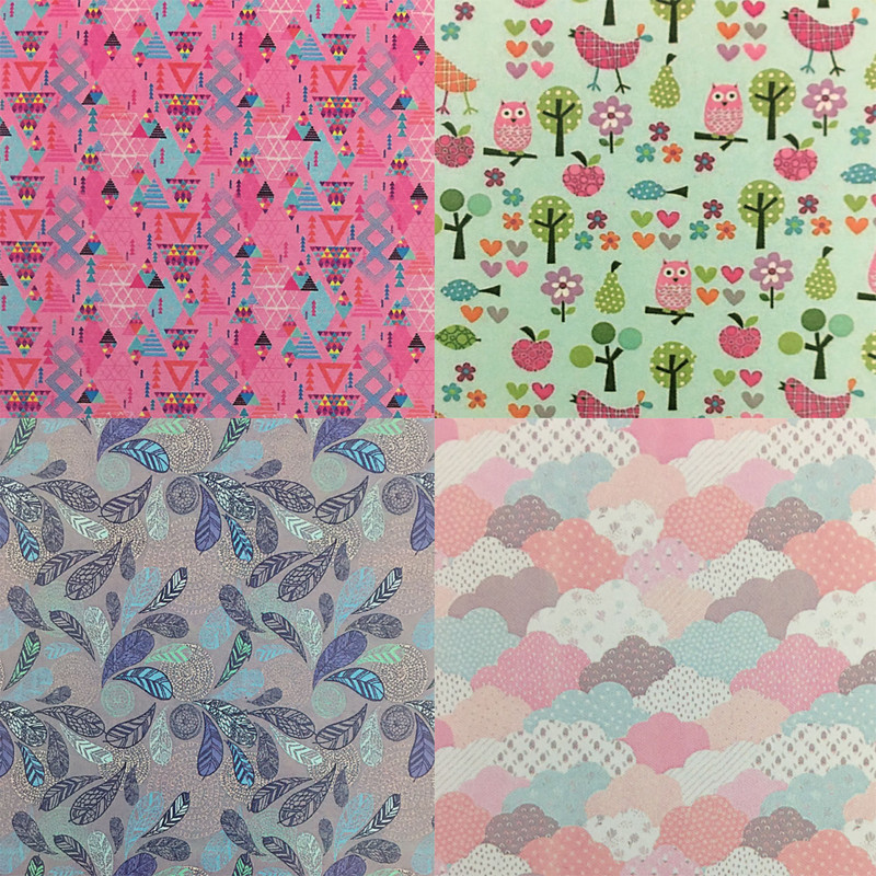 کاغذ اوریگامی سلما مدل فانتزی کد F14 بسته 48 عددی