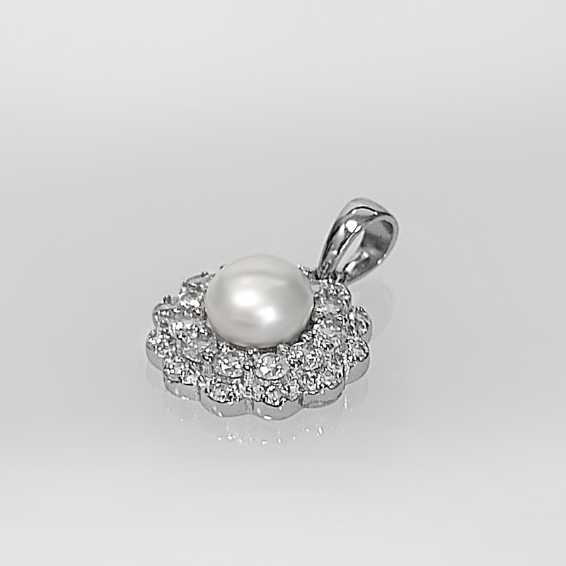 آویز گردنبند نقره زنانه اقلیمه کد VN426