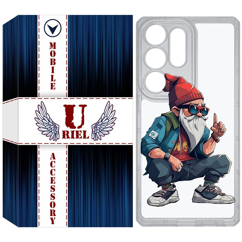 کاور یوریل مدل Clear کد 48 طرح پیرمرد مناسب برای گوشی موبایل سامسونگ Galaxy S25 Ultra