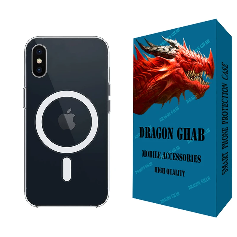 کاور دراگون قاب مدل مگ سیف مناسب برای گوشی موبایل اپل iPhone X