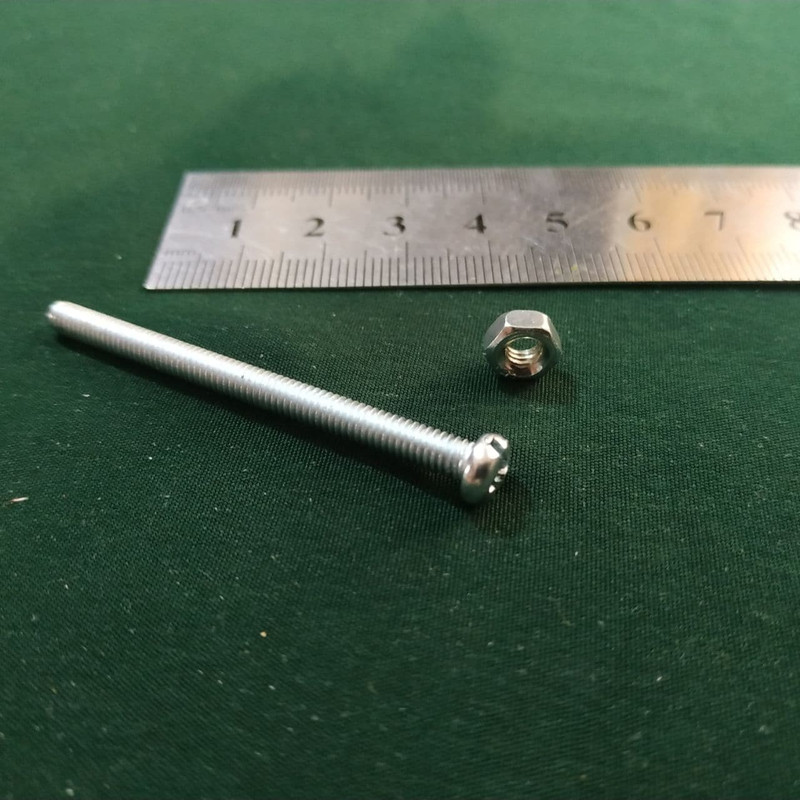 پیچ و مهره مدل PM4/52 مجموعه 16 عددی