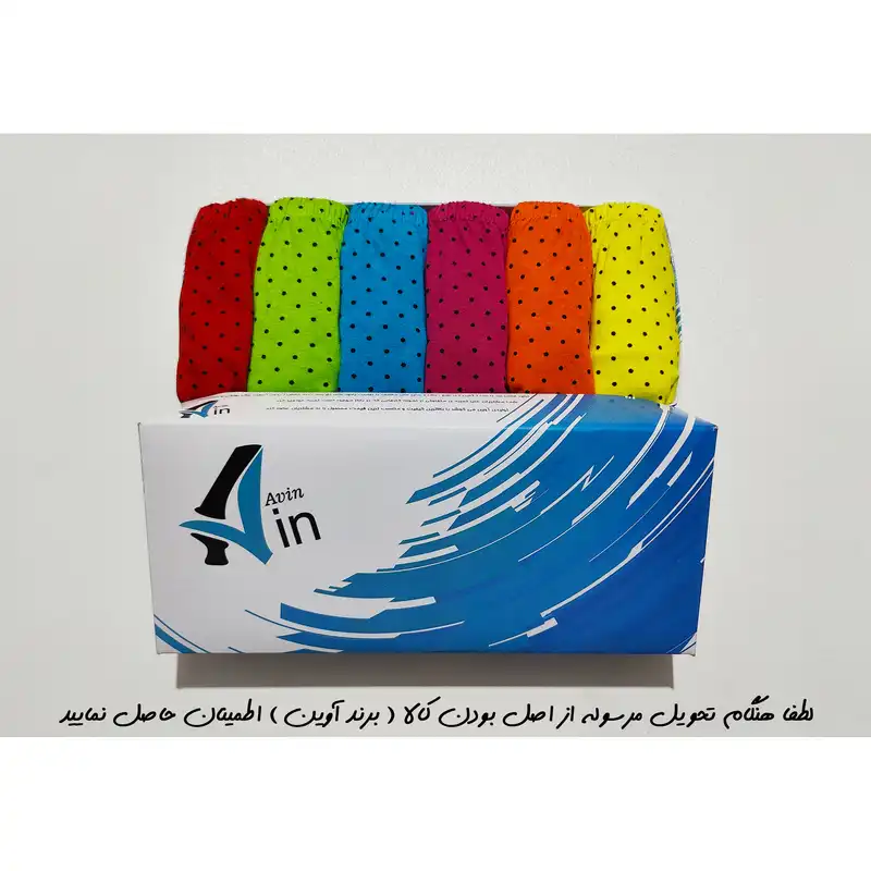 شورت زنانه آوین مدل چاپی کد 12 مجموعه 6 عددی