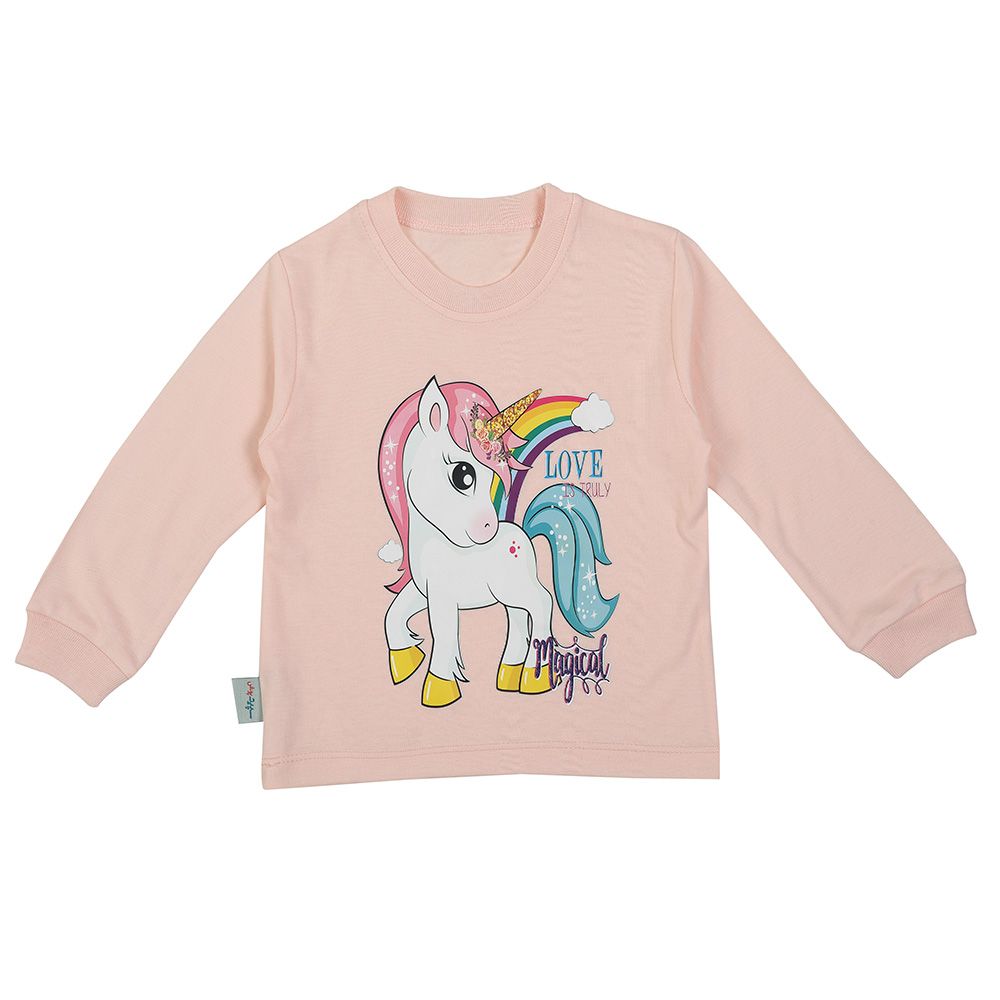 ست تی شرت آستین بلند و شلوار بچگانه سپیدپوش کد 1403112806 -  - 2