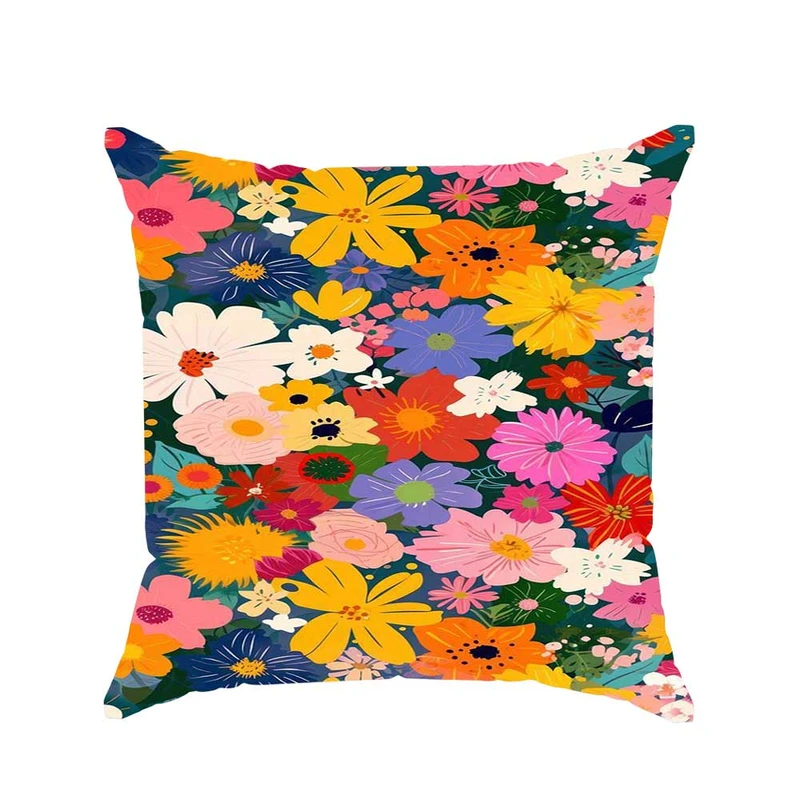 کوسن پاد آفرین مدل فانتزی طرح گل گلی کد 02831