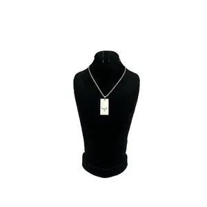 گردنبند نقره دخترانه مدل مستطیل طرح حرف پ