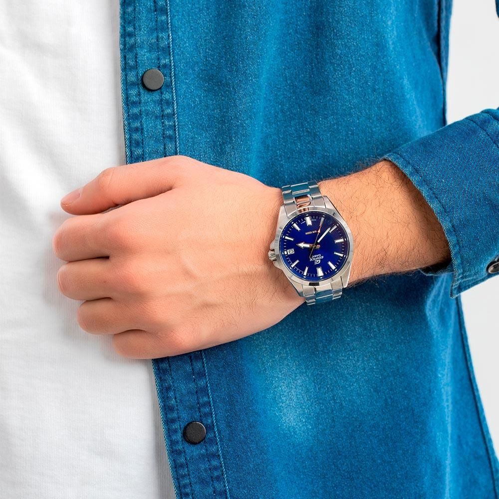 ساعت مچی عقربهای کوارتز مردانه کاسیو مدل EFV-100D-2AVUDF -  - 2