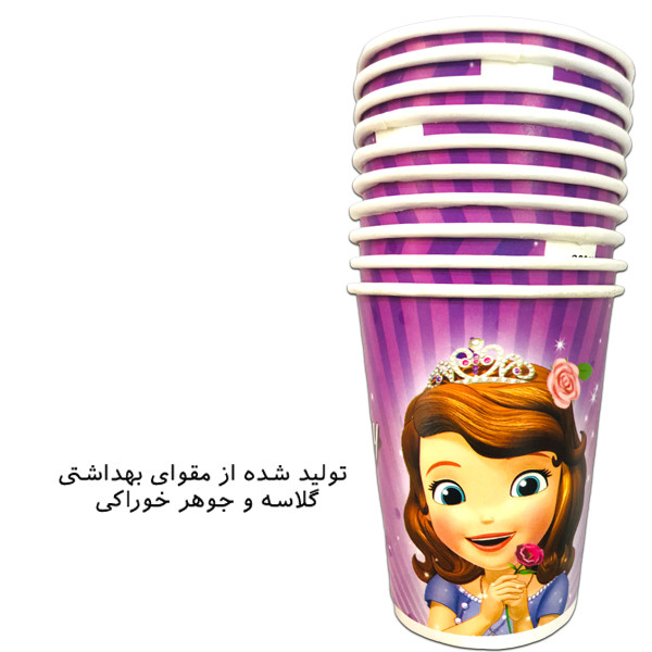 پیش دستی و لیوان یکبار مصرف مستر تم مدل سوفیا پلاس بسته 40 عددی پیش دستی و لیوان یکبار مصرف مستر تم مدل سوفیا پلاس بسته 40 عددی