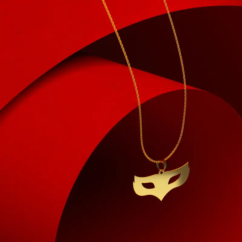 گردنبند طلا 18 عیار زنانه مدوپد مدل هالووین کد G3-1-1208