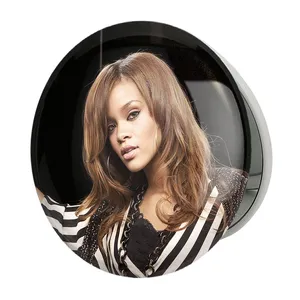 آینه جیبی خندالو طرح ریانا Rihanna مدل تاشو کد 6422 