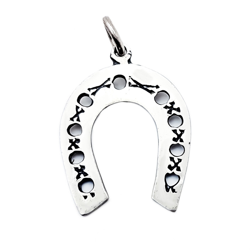 آویز گردنبند نقره مدل نعل اسب کد VP9428