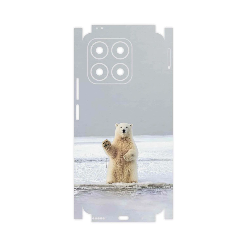 برچسب پوششی ماهوت مدل Polar_bear-FullSkin مناسب برای گوشی موبایل آنر X8a