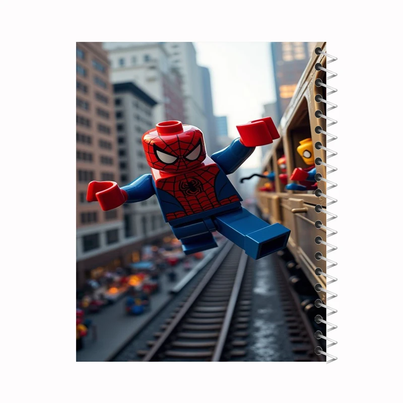 دفتر مشق 80 برگ ملیچک طرح لگو کد 002