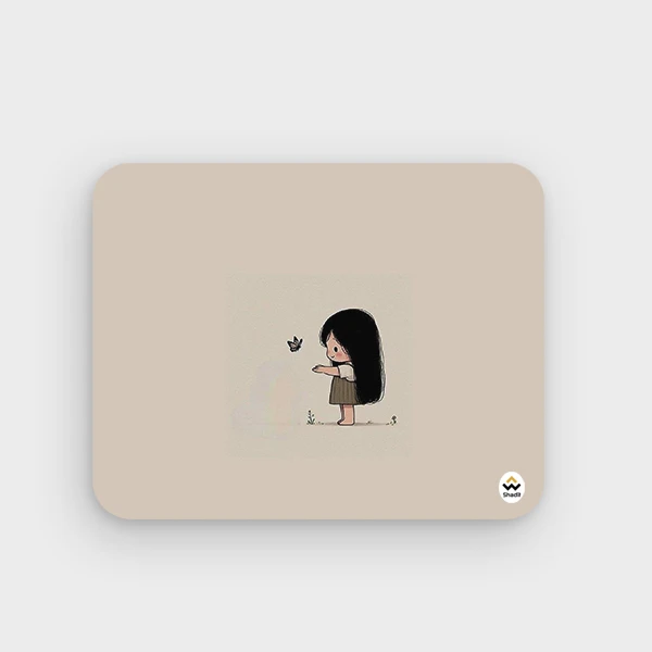 ماوس پد شادیت مدل دختر کیوت کد04 سایز24*19 سانتیمتر
