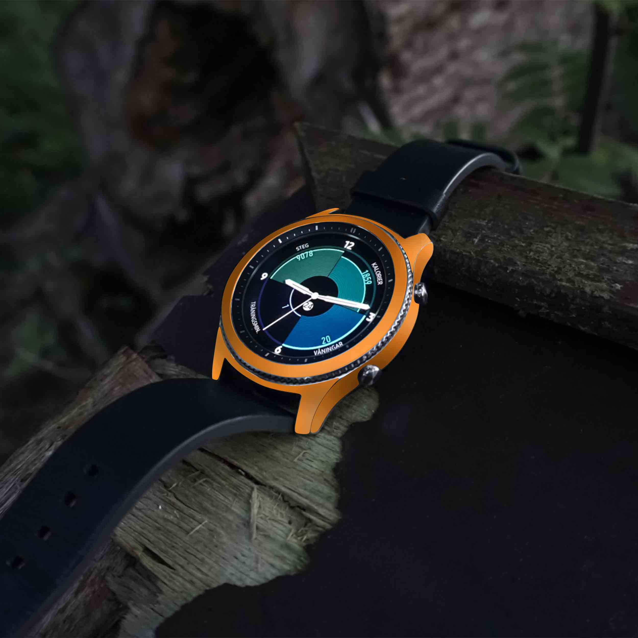 برچسب ماهوت طرح Matte-Orange مناسب برای ساعت هوشمند سامسونگ Galaxy Gear S3 Classic