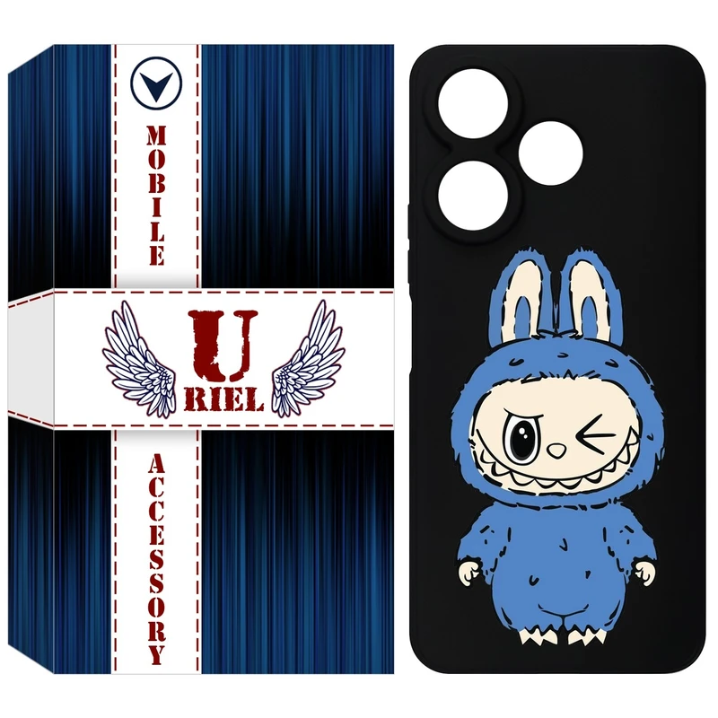 کاور یوریل مدل KSH کد 116 طرح عروسک لبوبو مناسب برای گوشی موبایل شیائومی Redmi 13x / 13 4G / Poco M6 4G