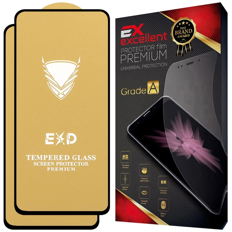 محافظ صفحه نمایش شیشه ای ایکس اکسلنت مدل XOG Gold مناسب برای گوشی موبایل شیائومی Redmi Note 12 Pro Plus بسته دو عددی