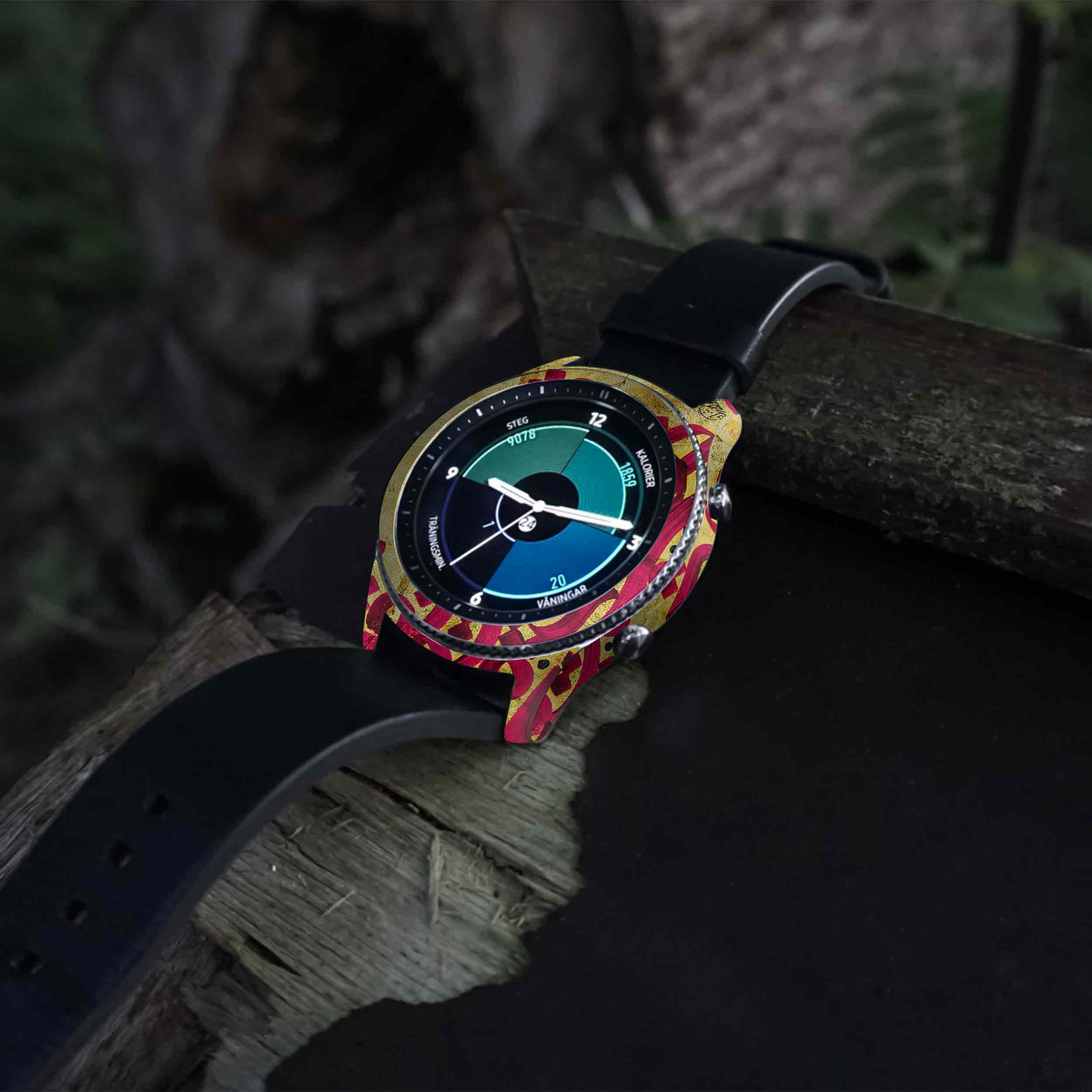 برچسب ماهوت طرح Nastaliq-5 مناسب برای ساعت هوشمند سامسونگ Galaxy Gear S3 Classic