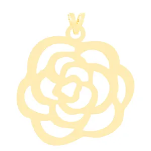 آویز گردنبند طلا 18 عیار زنانه الن نار مدل گل 3208