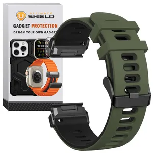 Ultimate Shield Hike GRM26 Band Compatible with Garmin Fenix 3 / 3 HR / D2 Bravo / Quatix 3 (size 26mm) Smartwatch