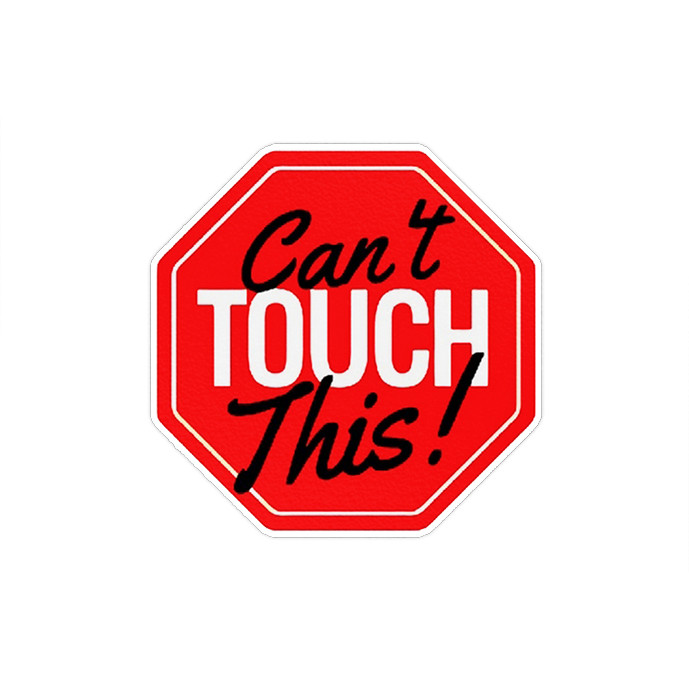 استیکر لپ تاپ ماسا دیزاین طرح TOUCH مدل STKTE1