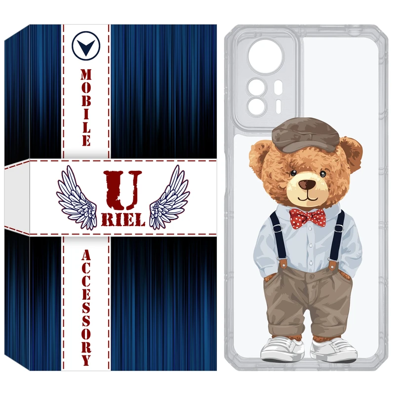 کاور یوریل مدل Clear کد 41 طرح تدی مناسب برای گوشی موبایل شیائومی Redmi Note 12S