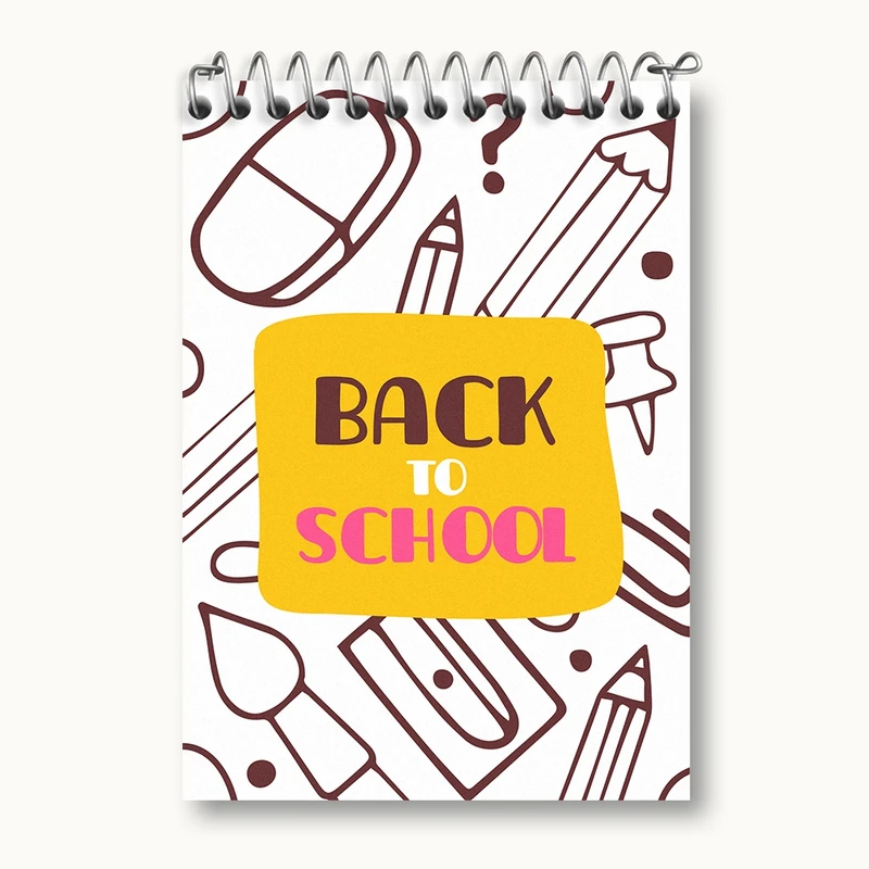 دفتر یادداشت 50 برگ خندالو مدل Back To School کد N287