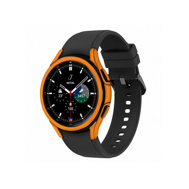  برچسب ماهوت طرح Matte-Orange مناسب برای ساعت هوشمند سامسونگ Watch4 Classic 42mm