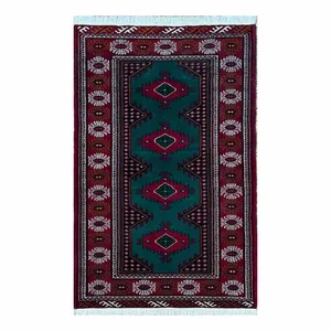 فرش دستبافت یک متری طرح ترکمن 127957