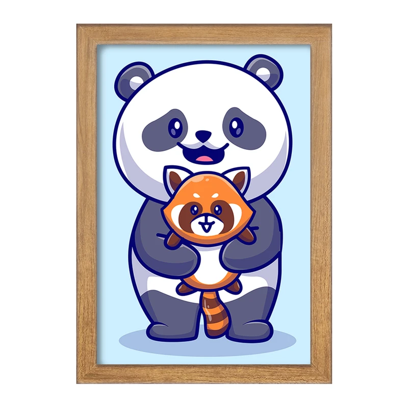 تابلو خندالو مدل حیوانات بامزه پاندا کد 29676