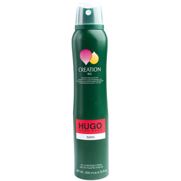 اسپری بدن مردانه کریشن آیریس مدل Hugo Boss حجم 200 میلی لیتر