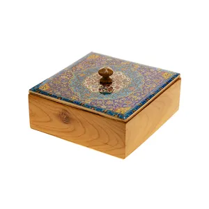 شکلات خوری چوبی داتینو مدل باغ گل شاه عباسی
