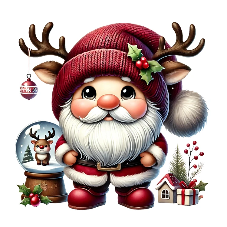 استیکر پارچه و لباس پاد آفرین مدل کریسمس بابانوئل کاج گوزن آدم برفی کد S2935