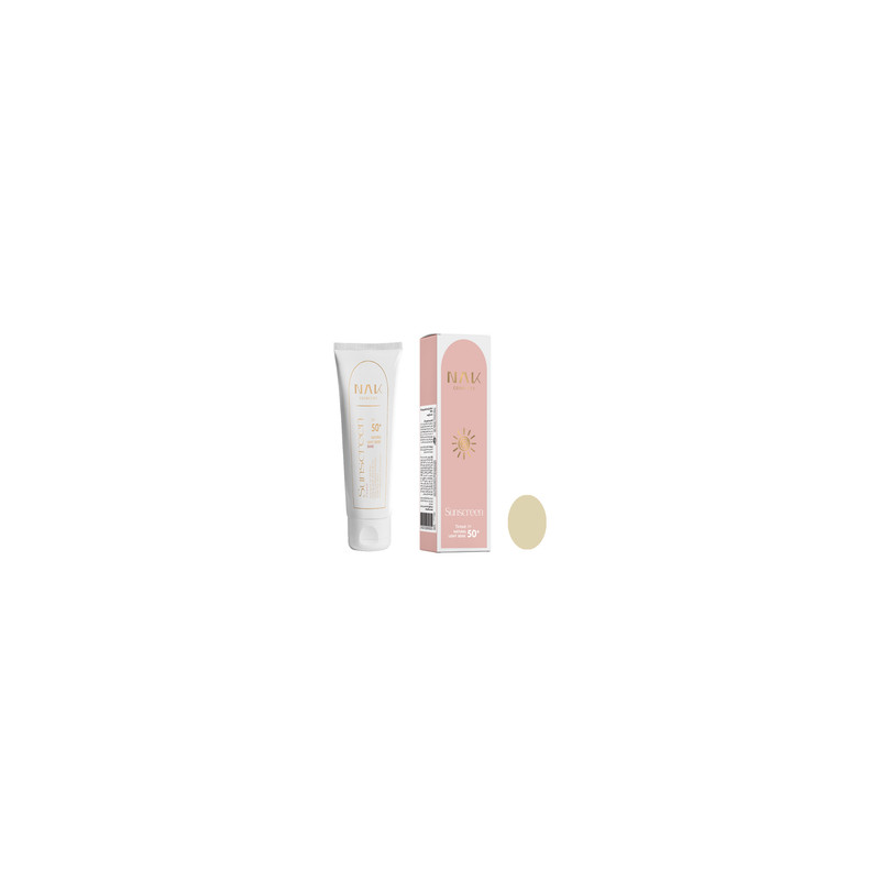 کرم ضد آفتاب رنگی ناک +SPF 50 مدل ضد آب L مناسب انواع پوست حجم 40 میلی‌لیتر