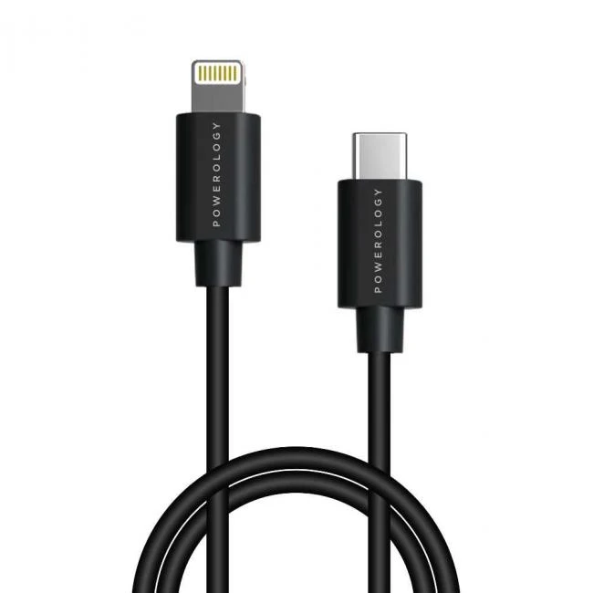 کابل تبدیل USB-C به لایتنینگ پاورولوجی مدل P3BCLBK طول 3 متر