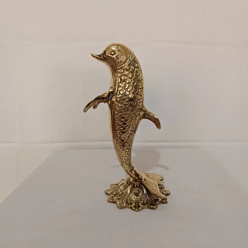 مجسمه برنجی مدل دلفین کد M_1011