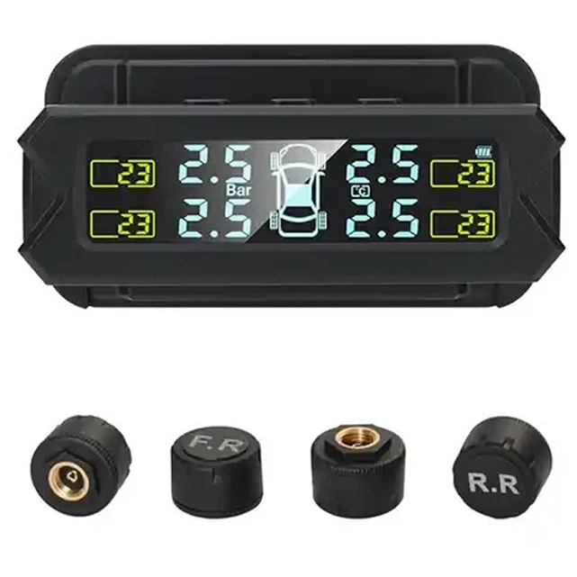 نمایشگر و سنسور خارجی فشار باد لاستیک مدل TY22 بسته 5 عددی